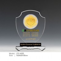 金币奖牌 银币纪念币纪念水晶牌制作厂家 政府表彰荣誉称号奖牌